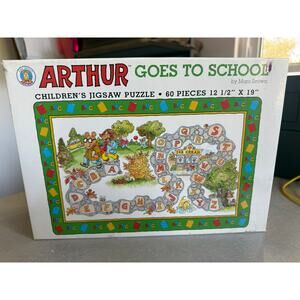 Arthur Goes To School Jigsaw Puzzle Vintage new old stock - PBS Great Condition!